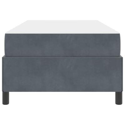 Bedframe Donkergrijs, grijs en wit 90 x 200 cm Fluweel