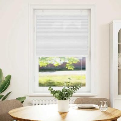 Pliss rolgordijn 75x150 cm stofbreedte 74,4 cm polyester wit - thumbnail