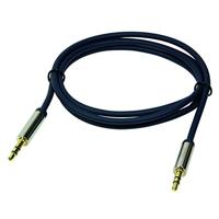 LogiLink CA10500 Jackplug Audio Aansluitkabel 5.00 m Donkerblauw (mat) - thumbnail