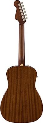 Fender Malibu Player Natural WN Gold Pickguard elektrisch-akoestische westerngitaar - thumbnail