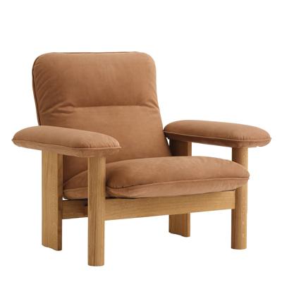 Audo Copenhagen Brasilia fauteuil naturel eiken Dunes Camel 21004