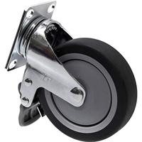 TOOLCRAFT TO-5137920 Zwenkwiel met parkeerrem en schroefplaat 100 mm TPR Draagvermogen (max.): 65 kg - thumbnail