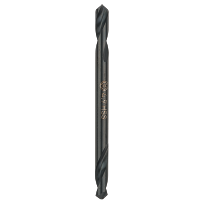 Bosch Accessories 2608597593 2608597593 HSS Dubbele boor 4.9 mm Gezamenlijke lengte 62 mm Geslepen Cilinderschacht 10 stuk(s)