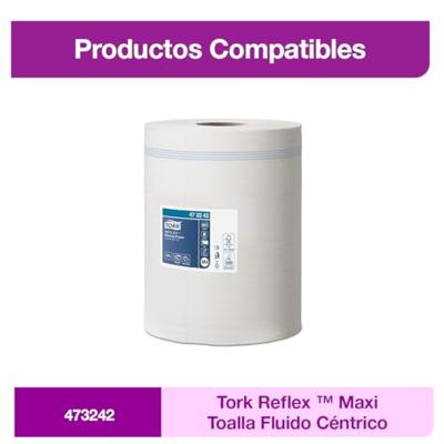 TORK 473186 Reflex™ Papierenhanddoekdispenser Kunststof Wit, Turquoise 1 stuk(s)