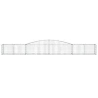 Schanskorf gewelfd 400x50x40/60 cm gegalvaniseerd ijzer - thumbnail