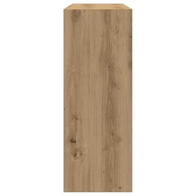 Wandtafel 105x30x80 cm bewerkt hout artisanaal eikenkleur