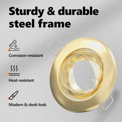 VidaXL Spotje 24 pcs goud 9 x 9 x 2.5 cm metaal