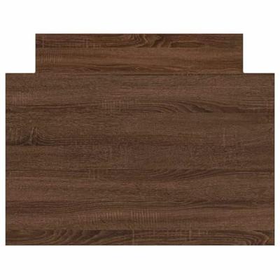 Bedframe met hoofd- en voeteneinde bruin eikenkleur 75x190 cm