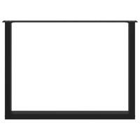 Bartafelpoten 2 st U-vormig 40x(100-101) cm staal zwart - thumbnail