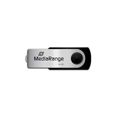MediaRange 64GB USB 2.0 USB flash drive USB Type-A / Micro-USB Zwart, Zilver