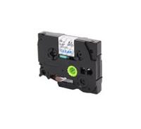 Huismerk Brother TZe-133 Labeltape 12mm Blauw op Transparant - thumbnail