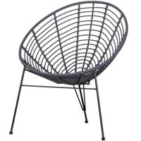 WOOOD Loungestoel 'Jane' kleur Inkt (Donkerblauw) - thumbnail