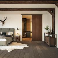 Xperta set 4m rail - Zwart - Plafond opbouw - Dubbele deur - Deurdikte 50-55mm - opbouw - thumbnail