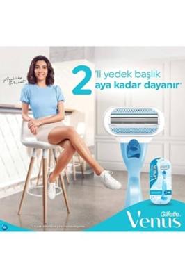 Gillette Gillette Venus Women's Razor met 2 Navulmesjes - Zijdezachte Scheerbeurt