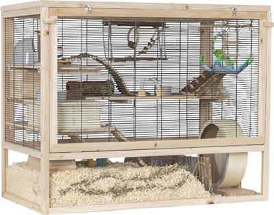 TRIXIE KNAAGDIERENVERBLIJF MUIZEN HOUT 100X50X80 CM