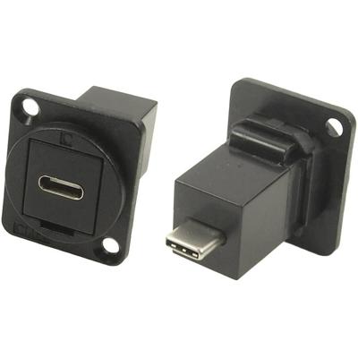 Cliff CP30211MB XLR-adapter USB-C bus naar USB-C stekker Adapter, inbouw 1 stuk(s)