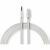 Apple Lightning Koptelefoon Adapterkabel | Apple Lightning 8-Pins Male - 3,5 mm Male | 1,00 m | Aluminium - thumbnail
