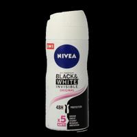 Nivea Black & White Invisible Original Deodorant Spray Pocket - thumbnail