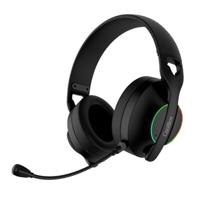 CoolBox WB01 Draadloze gaming-hoofdtelefoon met afneembare microfoon voor PS5, PS4, Switch, PC, 2,4 GHz, draadloos, met USB-adapter en Bluetooth 5.4, 20 uur looptijd, USB-C-lading in 2 uur, zwart - thumbnail