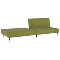 Slaapbank 2-zits fluweel lichtgroen - thumbnail