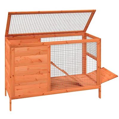 VidaXL Konijnenhok 103x44x69,5 cm massief grenenhout bruin