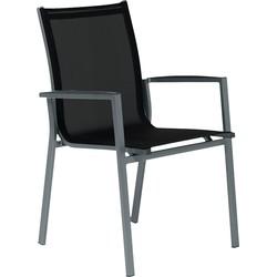 Foxx Stockable stoel Antraciet Aluminium Tierra Outdoor - Tierra outdoor