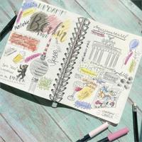 Sigel SI-SY554 Notitieboek Jolie Wild Hearts met Spiraal A5 Lijn 120 Pagina's - thumbnail