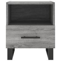 Nachtkastjes 2 st 40x35x47,5 cm bewerkt hout grijs sonoma eiken - thumbnail