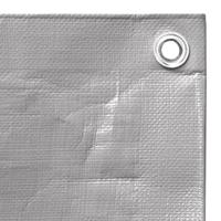 VidaXL Dekzeil 260 g/m² 2x3 m hdpe grijs - thumbnail
