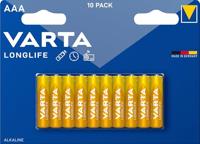 Varta longlife AAA batterijen - set van 10 - thumbnail