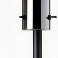 Brilliant TafellampjeGlasini zwart met smoke glas - 99207/06 - thumbnail