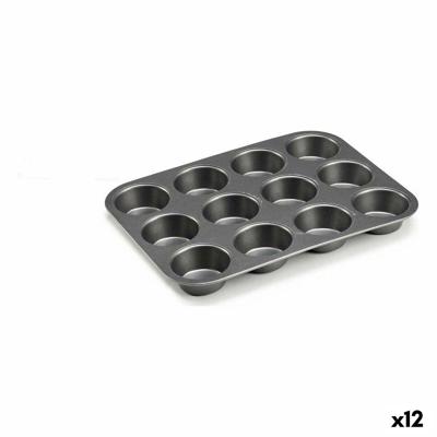 Bakvorm Kinvara Donker grijs Metaal Koolstofstaal 20 x 2 x 26 cm 26 x 2 x 20 cm (12 Stuks)