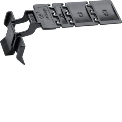 Hager BA7CLIP Bevestigingsclip Fixpin (b x h x d) 70.0000 x 20.0000 x 8.0000 mm 1 stuk(s) Meerdere kleuren
