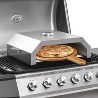 VidaXL Pizzaoven met keramische steen voor gas-/houtskoolbarbecue - thumbnail