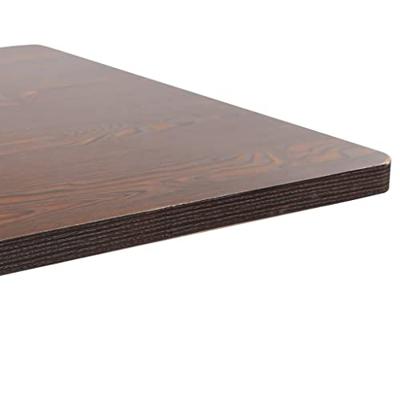 Bistrotafel 80x80 cm MDF donkerbruin