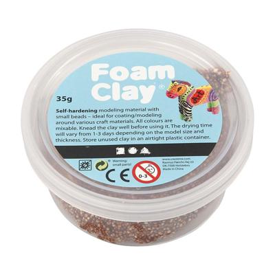 Foam Clay klei bruin 35 gram (78955)