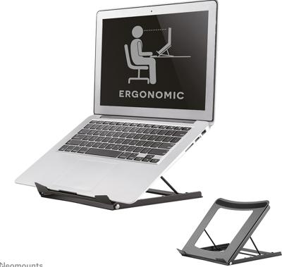 Neomounts NSLS075BLACK Laptopstandaard In hoogte verstelbaar, Kantelbaar