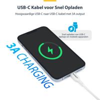 StarTech.com 3m USB-C Laadkabel, Wit, USB 2.0 Type-C Laptop Oplaadkabel, 60W 3A Power Delivery, USB-C Data Kabel, M/M - thumbnail