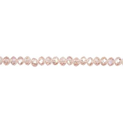 Creativ Company Facet kralen, afm 3x4 mm, gatgrootte 0,8 mm, roze, 100 stuk/ 1 doos