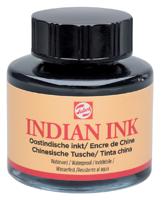 Royal Talens Oostindische Inkt Flacon - 700 Zwart - 30 ml - thumbnail