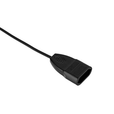 REV 00128014 Stroom Verlengkabel 2.5 A Zwart 2 m H03VVH2-F 2X 0,75 mm²