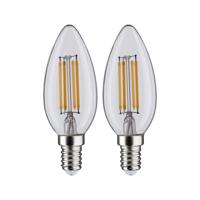 Paulmann 28788 LED-lamp Energielabel F (A - G) E14 4.5 W Warmwit (Ø x h) 35 mm x 98 mm 2 stuk(s) - thumbnail