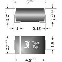 TRU COMPONENTS Schottky barrière gelijkrichter diode TC-SK34SMA DO-214AC 40 V 3 A - thumbnail