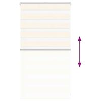 VidaXL Zebra rolgordijn 80x100 cm stofbreedte 75,9 cm marmerbeige - thumbnail