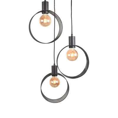 LABEL51 Hanglamp 'Ronda' 3-lamps, kleur Zwart