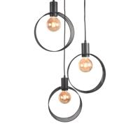LABEL51 Hanglamp 'Ronda' 3-lamps, kleur Zwart - thumbnail
