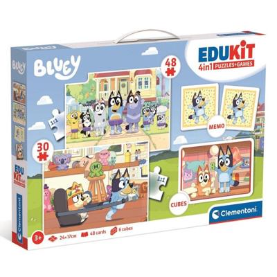 Clementoni Edukit Bluey 4-in-1 puzzel- + spellenset