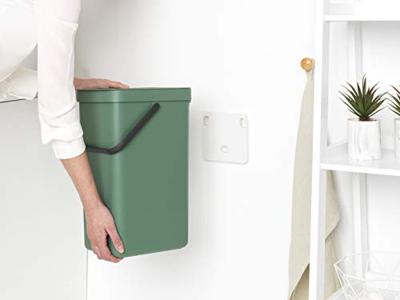 Brabantia Sort & Go afvalemmer 16 liter fir green - thumbnail