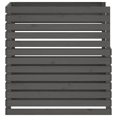 Compostbak 100x100x102 cm massief grenenhout grijs