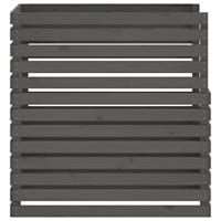 Compostbak 100x100x102 cm massief grenenhout grijs - thumbnail